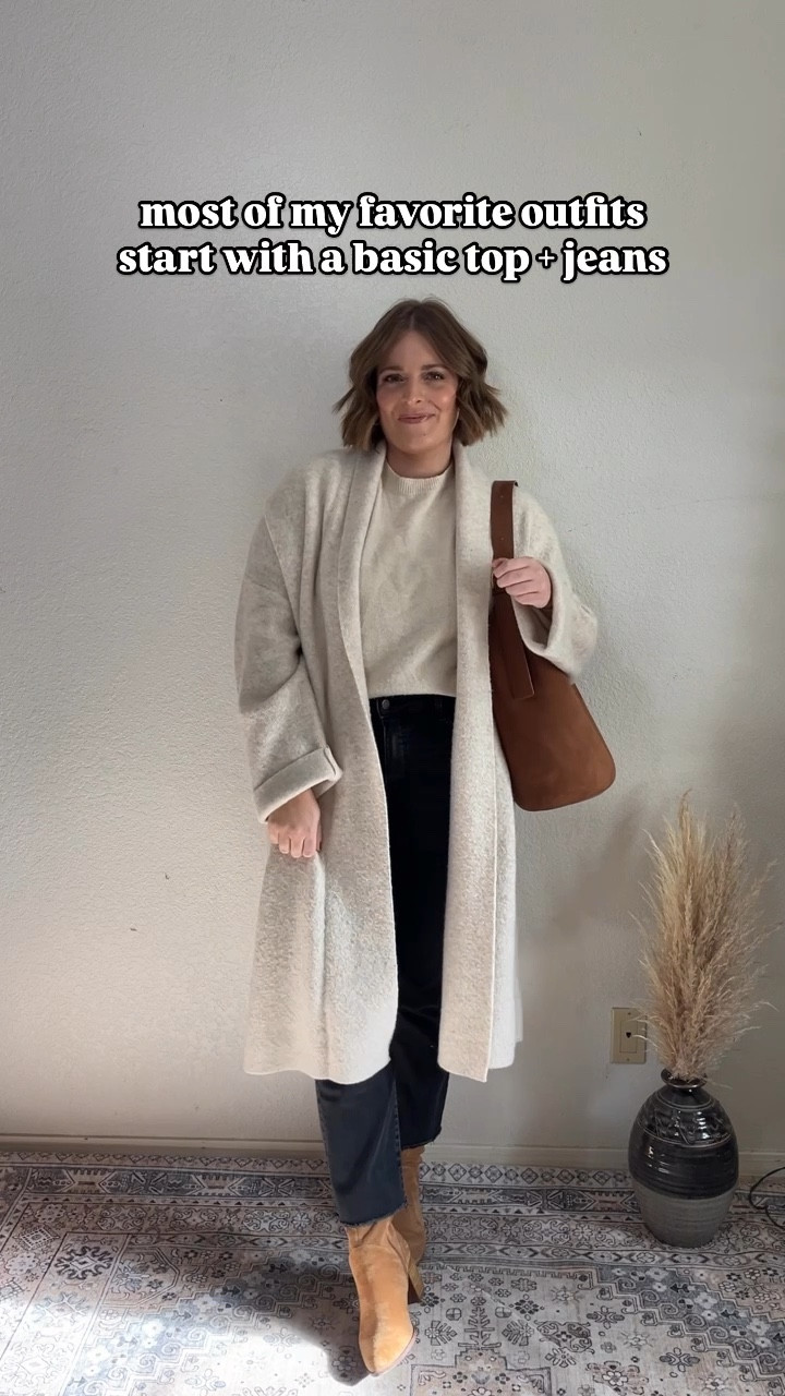 It’s all in the styling!🫶🏻 elevate a simple top and jeans with a layering piece and accessories. 

Bonus tip: keep the look in the same tones and monochromatic for an effortless and stylish look!

cardigan L (runs oversized-I suggest sizing down one)
linked similar top and bag 

#LTKStyleTip #LTKMidsize #LTKSeasonal