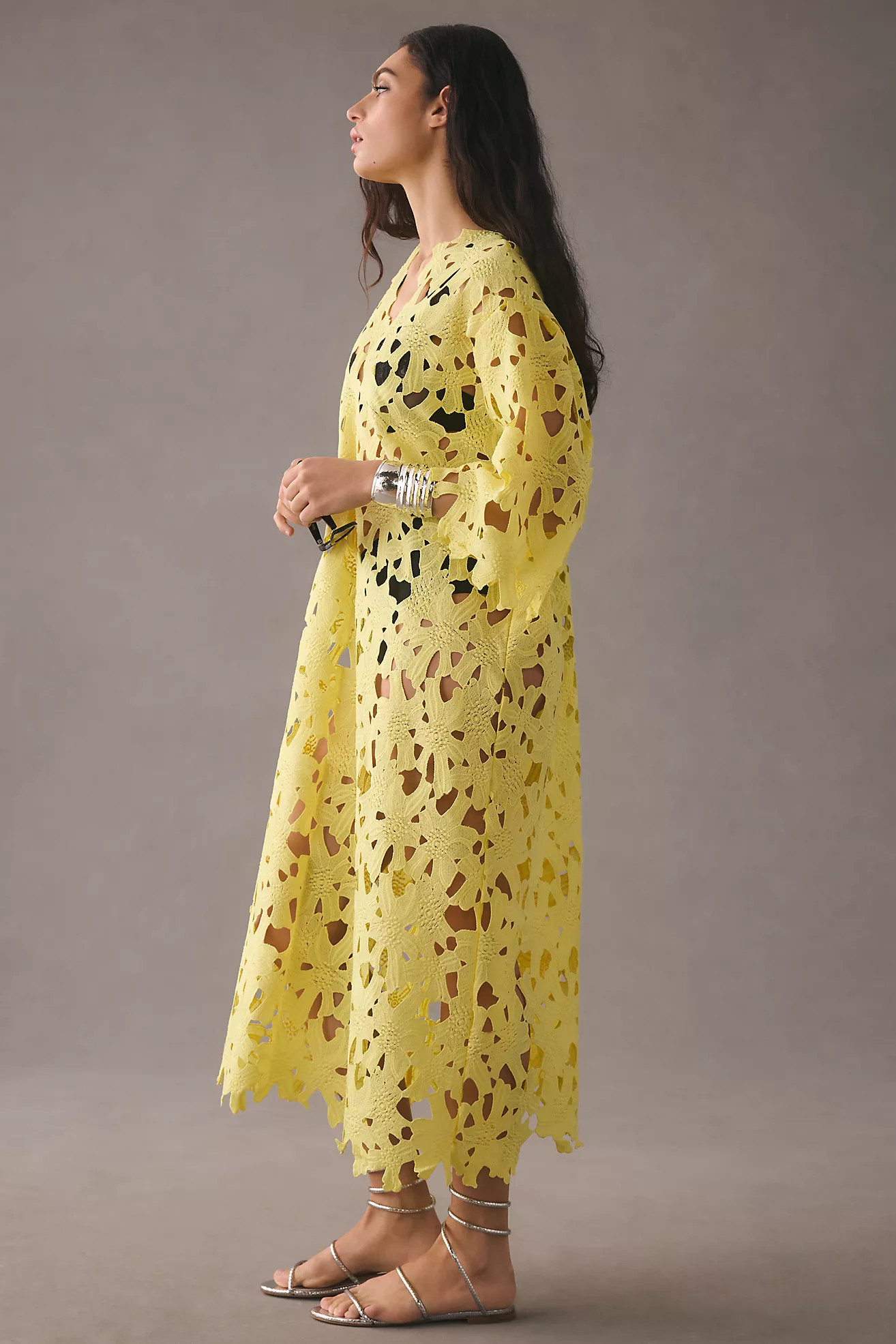 Floral Eyelet Kaftan | Anthropologie (US)