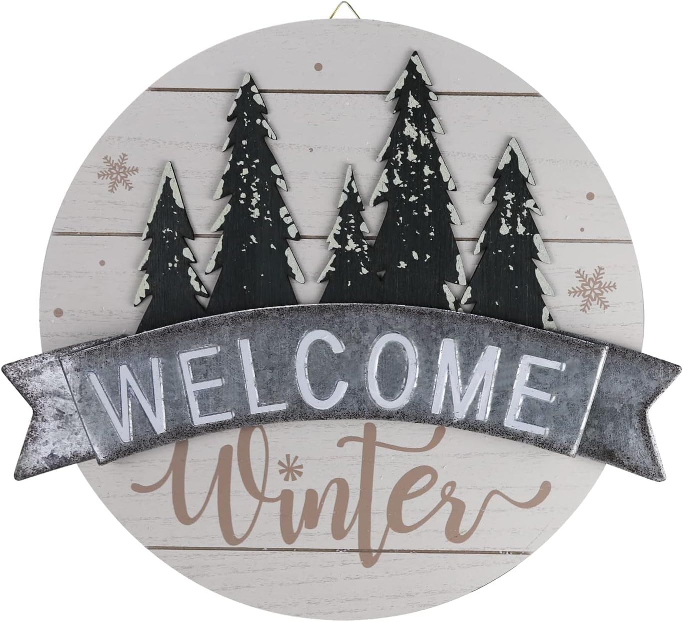 Sfozstra Winter Welcome Sign, "Welcome Winter" Front Door Decorative Welcome Sign, Celebrate The ... | Amazon (US)