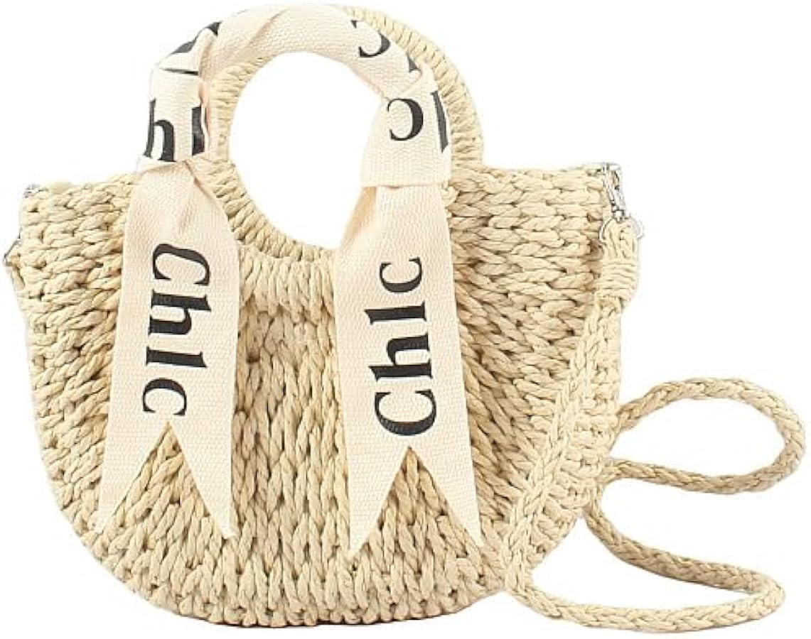 Women's Shoulder Handbags Straw Beach Bag Woven Bag Handbag Purse Summer Beach Bags | Amazon (US)