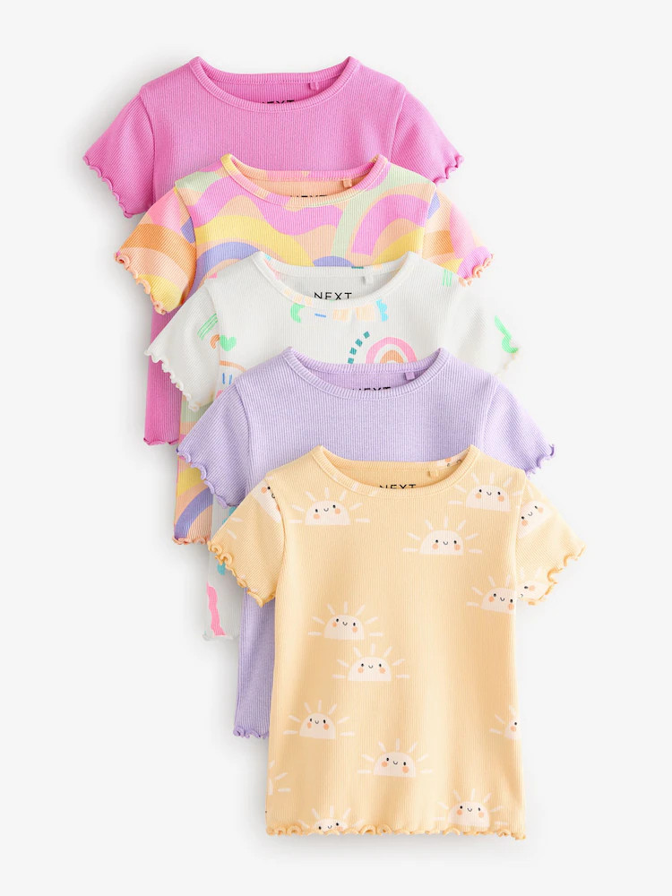 Rainbow Short Sleeve T-Shirts 5 Pack (3mths-7yrs) | Next US