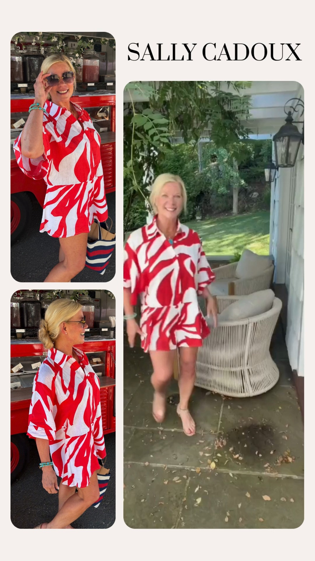 Obsessed with this red & white print romper/dress combo 🍒🤍 Perfect for summer brunches, poolside days, or a pop of color on your next getaway! This one runs true to size and is SO comfortable.

⚡️ Heads up — pieces like this tend to sell out fast! That's why I've linked similar styles below so you don't miss out. Shop my exact look + lookalikes on my LTK 👇

#LTKstyletip #LTKsummer #LTKfindsunder100 #ltkstyle #summerstyle #redandwhite 

 #LTKootd #LTKSeasonal #LTKOver40