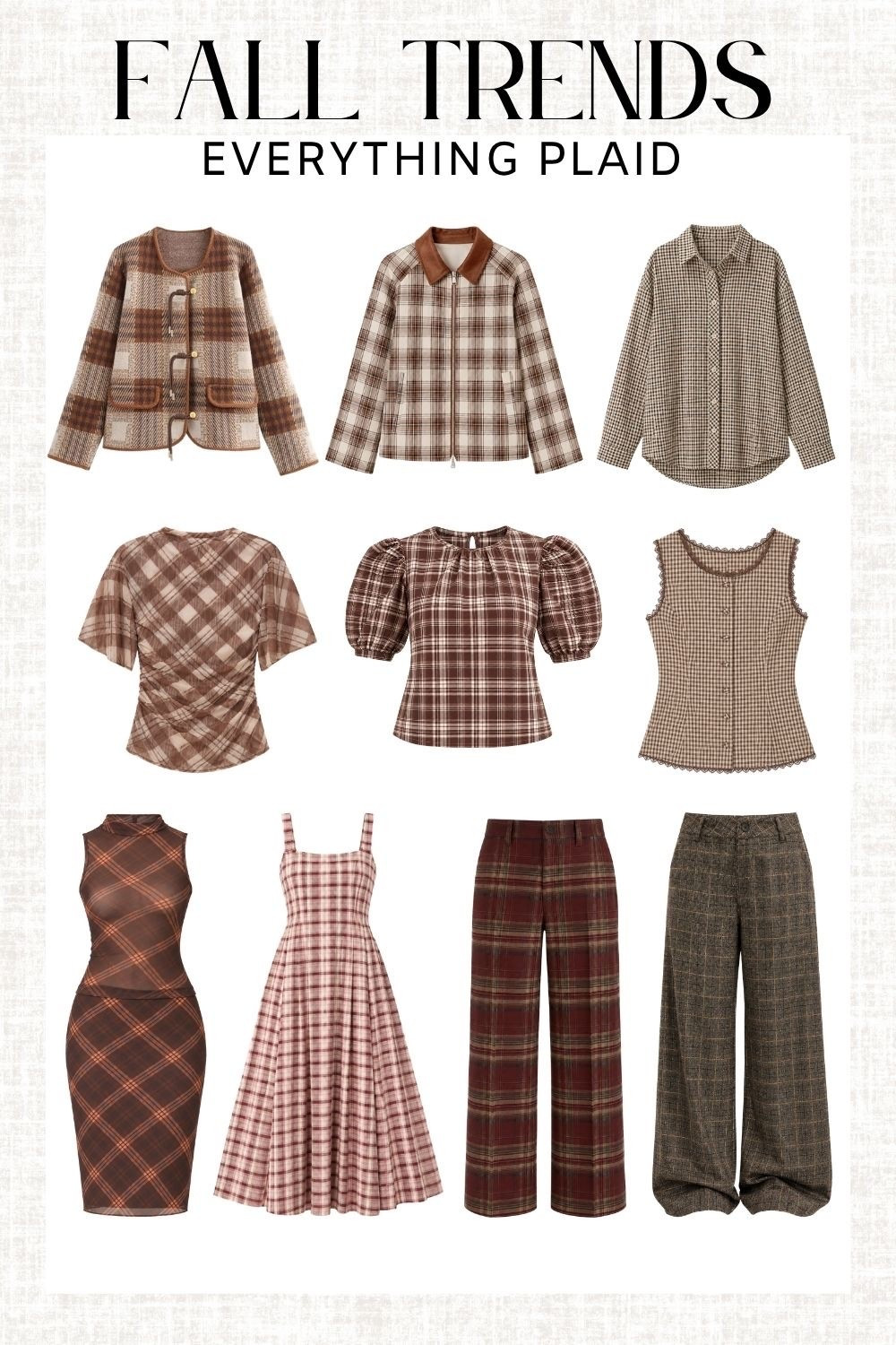 plaid fall fashion, plaid outfit ideas, fall fashion trends, plaid tops, plaid dresses, plaid pants, preppy fall style, fall wardrobe inspiration

Plaid is having a major fall moment 🤎 From feminine tops and dresses to tailored pants and easy jackets, these are such fun ways to work the trend into your wardrobe this season.

#LTKSeasonal #LTKMidsize #LTKWorkwear
