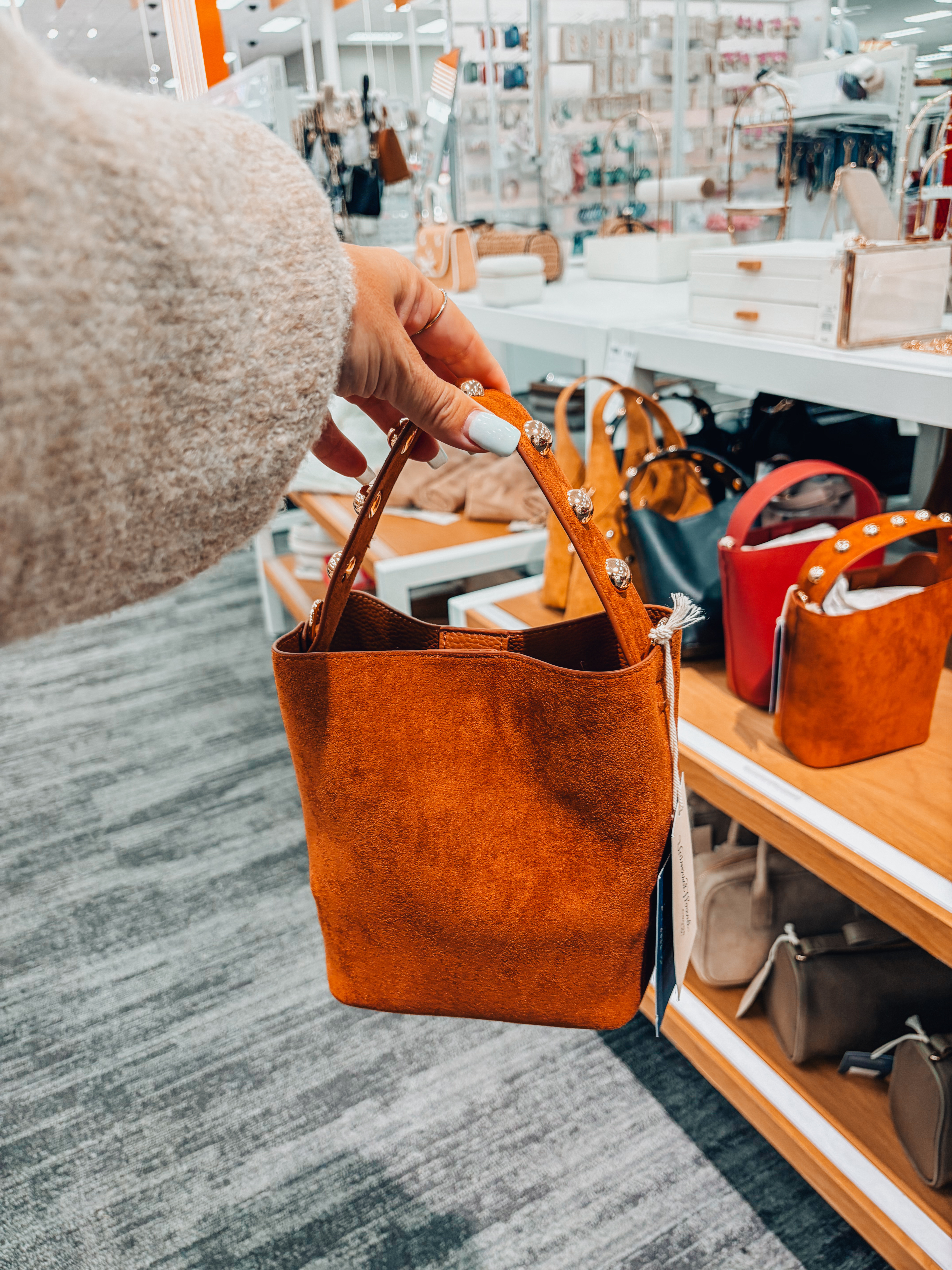 TARGET SPRING SALE --This mini suede tote is giving designer vibes! 🤎 the perfect everyday bag!! 

 

#LTKSeasonal #LTKmomlife