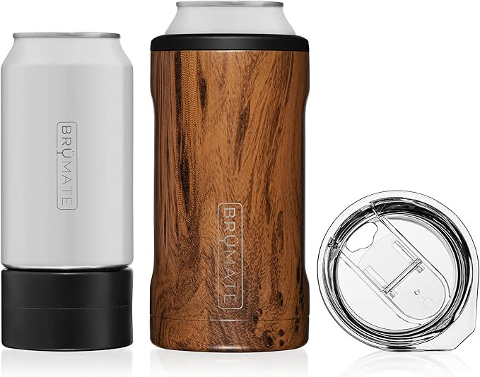 BrüMate HOPSULATOR TRíO 3-in-1 Stainless Steel Insulated Can Cooler, Works With 12 Oz, 16 Oz Ca... | Amazon (US)
