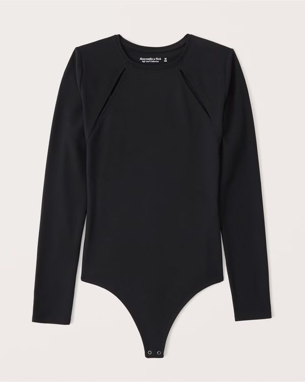 Women's Seamless Long-Sleeve Cutout Bodysuit | Women's Fall Outfitting | Abercrombie.com | Abercrombie & Fitch (US)