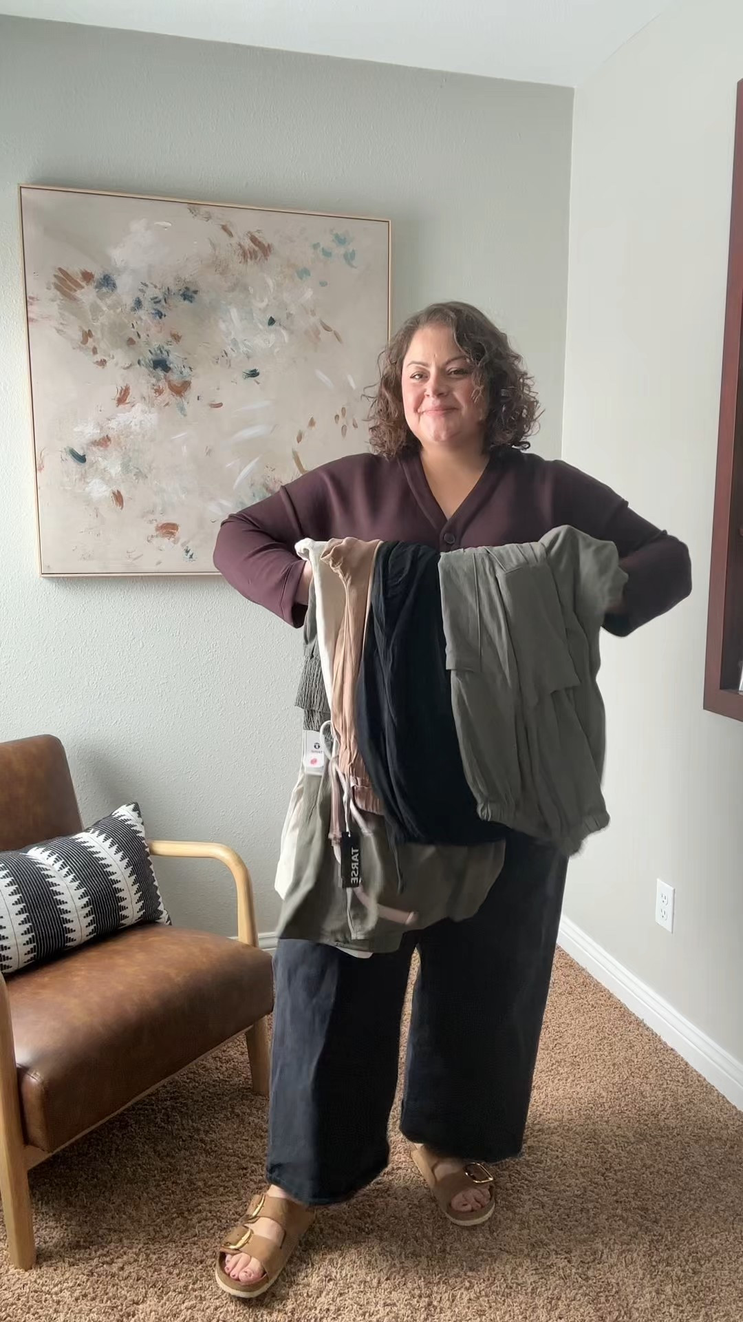 Size XL in the first two 

size xxl in the last 3

*the olive green stretchy waist band ones are SOLD OUT, I linked the black ones below 

#LTKFindsUnder50 #LTKSeasonal #LTKPlusSize