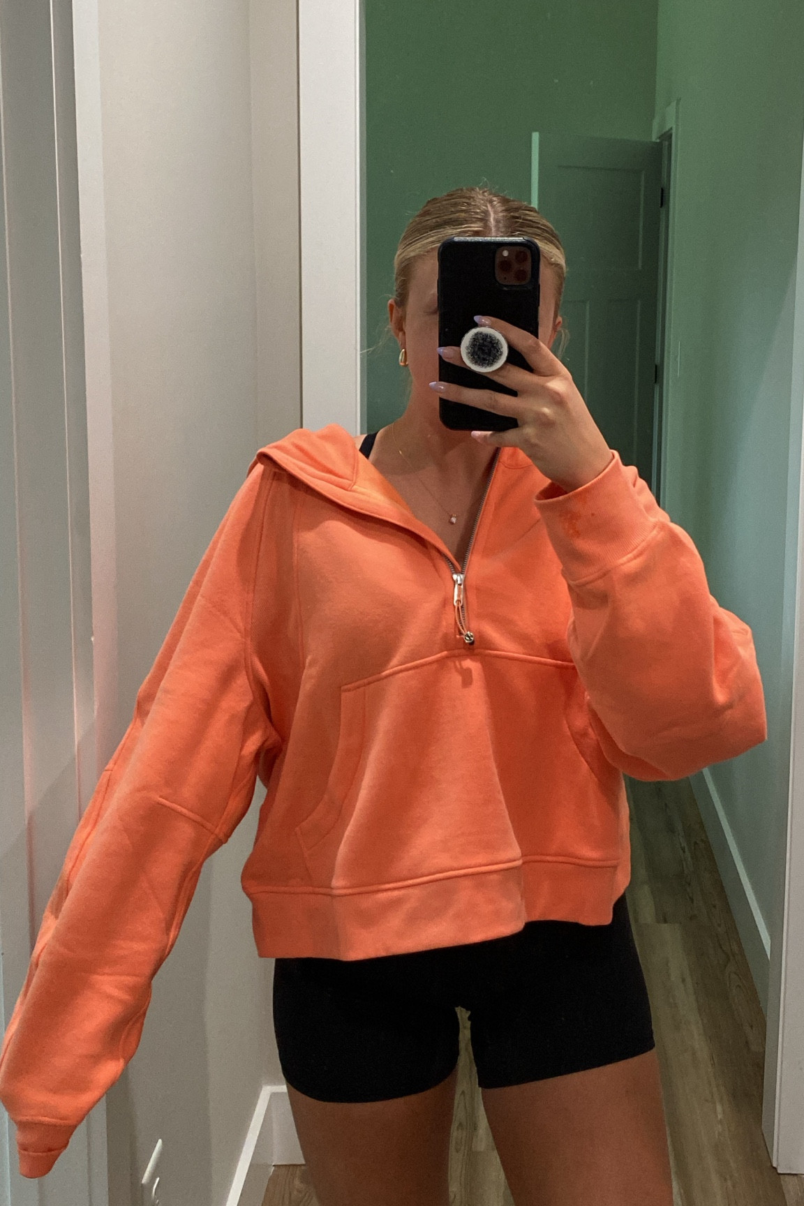 Lululemon gym fit of the day🍊 snagged this orange scuba in an XL for summer! 

#LTKstyletip #LTKfitness #LTKGiftGuide