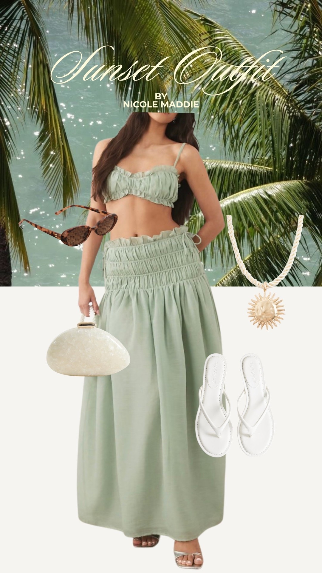 Two piece set perfect for a Sunset dinner from @ASOS summer, sandals, sea foam green, vacation

#LTKTravel #LTKMidsize #LTKootd