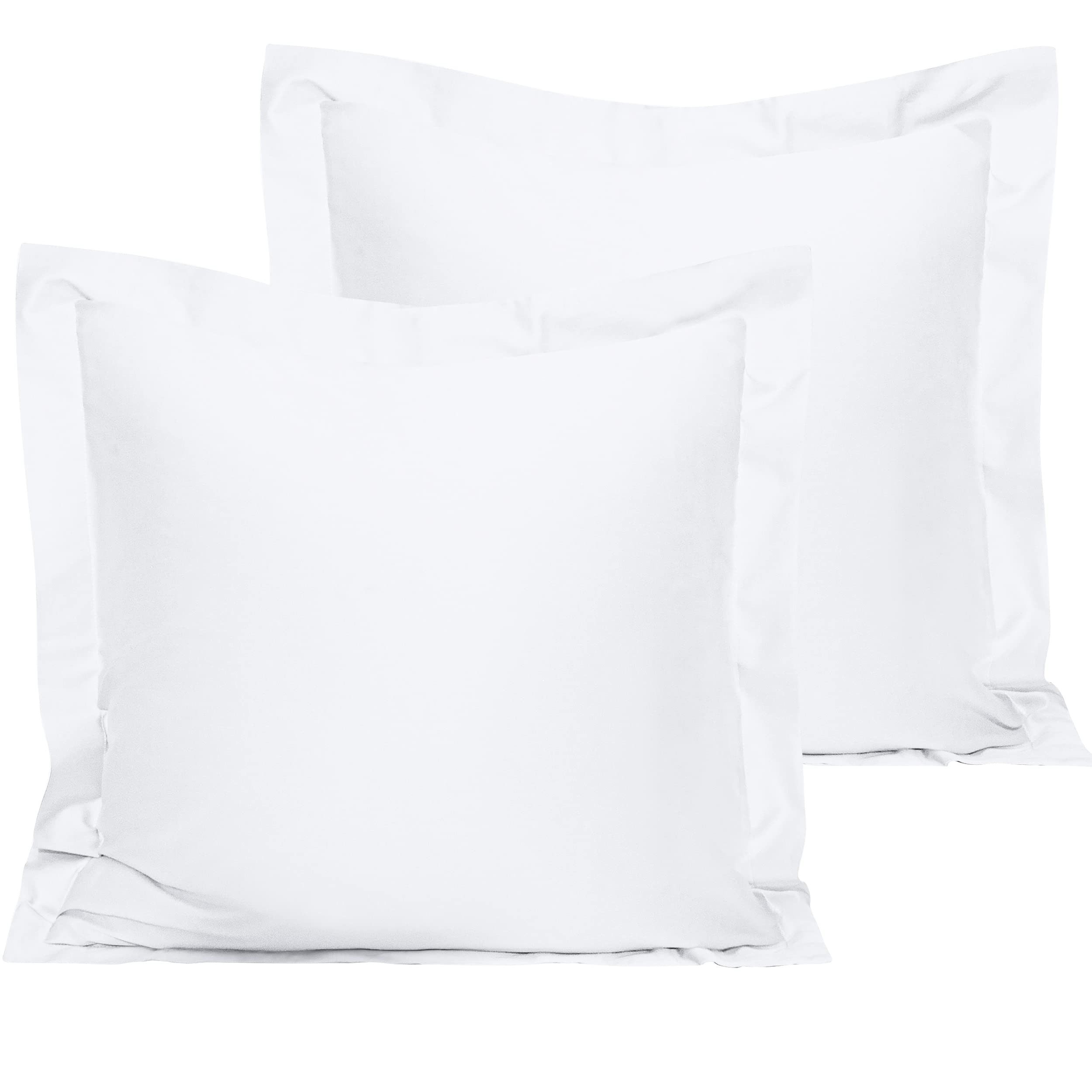 NTBAY 2 Pack 500 Thread Count 100% Egyptian Cotton Euro Pillow Shams, Super Soft and Breathable E... | Amazon (US)