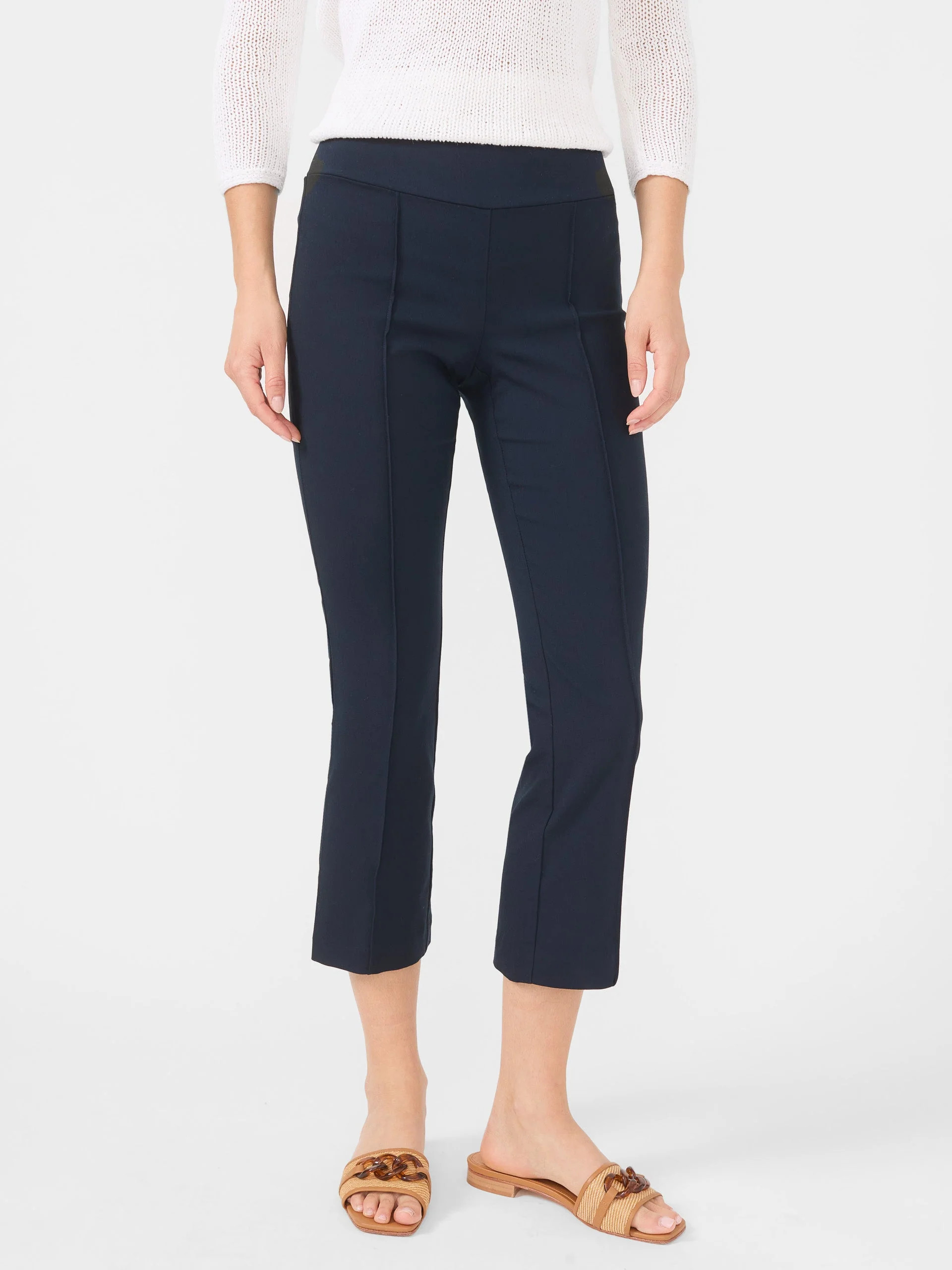 Winter Navy Solid Ivy Pants | Women's Pants  | J.McLaughlin | J.McLaughlin