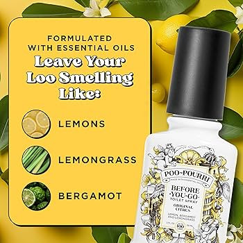 Poo-Pourri Before-You-Go Toilet Spray, Original Citrus, 2 Fl Oz, Up to 100 Uses, Bathroom Odor De... | Amazon (US)