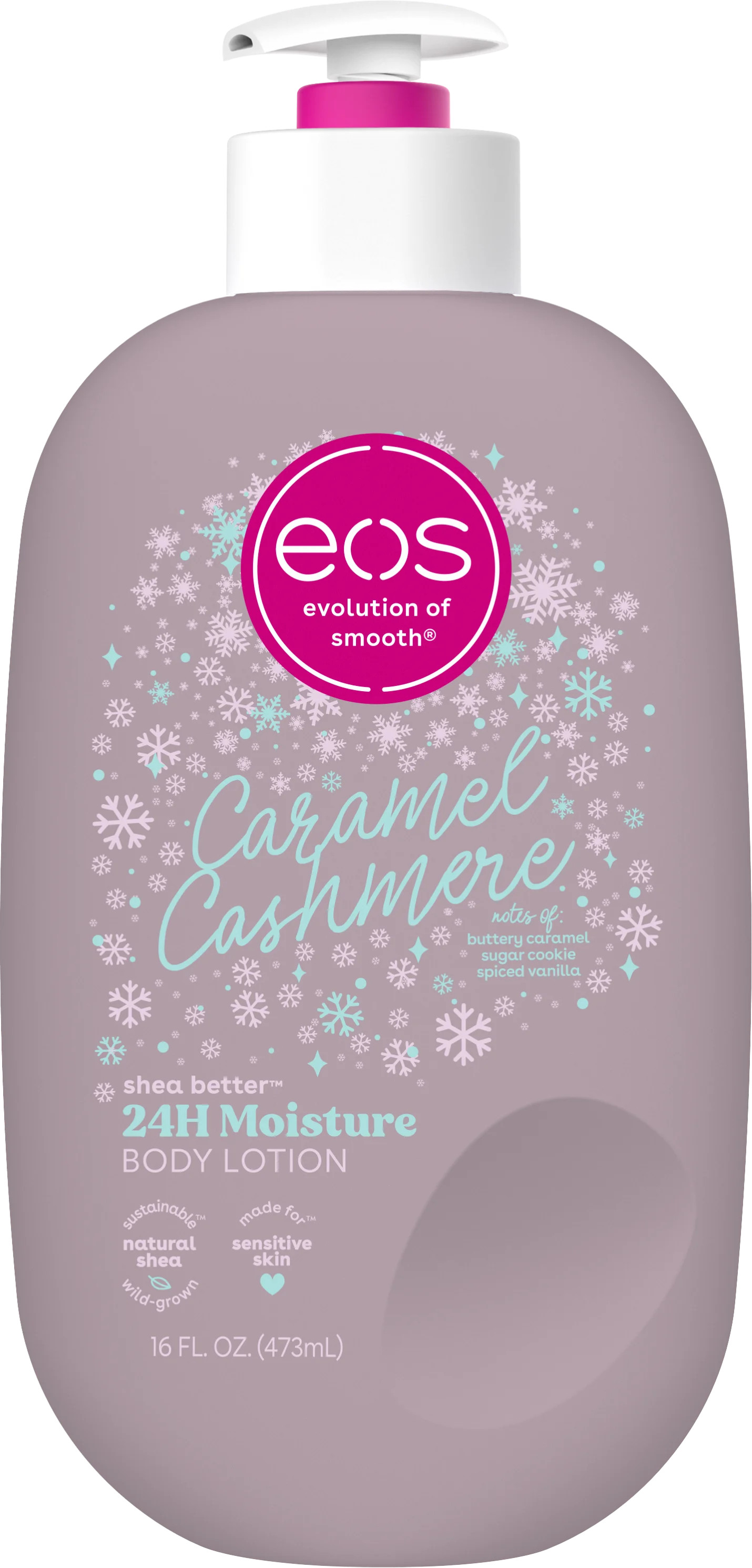 eos Shea Better 24H Moisture Body Lotion, Caramel Cashmere, 16 fl oz | Walmart (US)