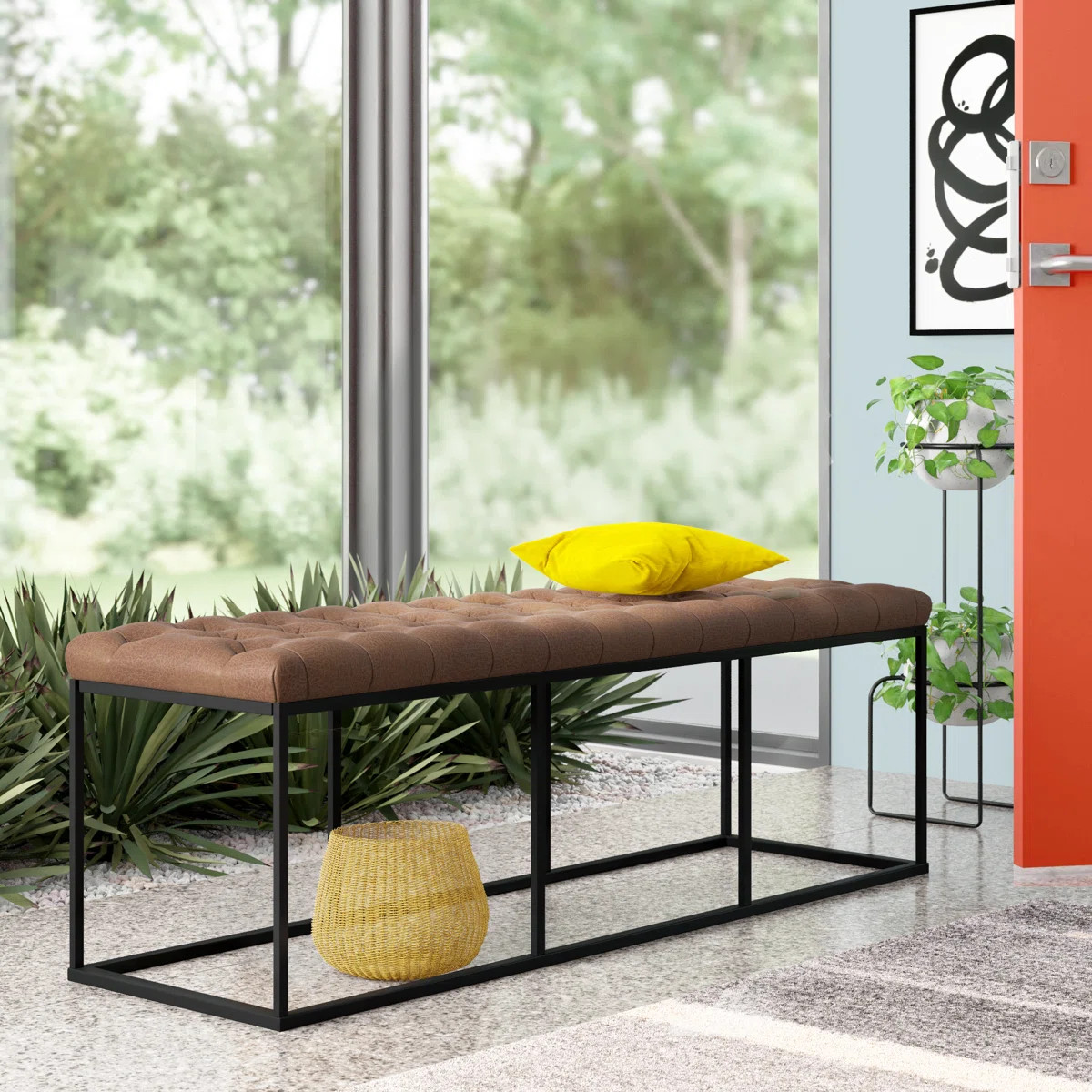 Darren Polyester Blend Upholstered Bench | Wayfair North America