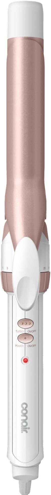 Conair Curling Iron, Double Ceramic, 1" Barrel, White/Rose Gold | Hair curler and hair waver for ... | Amazon (US)