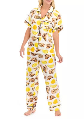 Katie Kime Women's The World is Your Oyster Short Sleeve Pajama Set | Belk