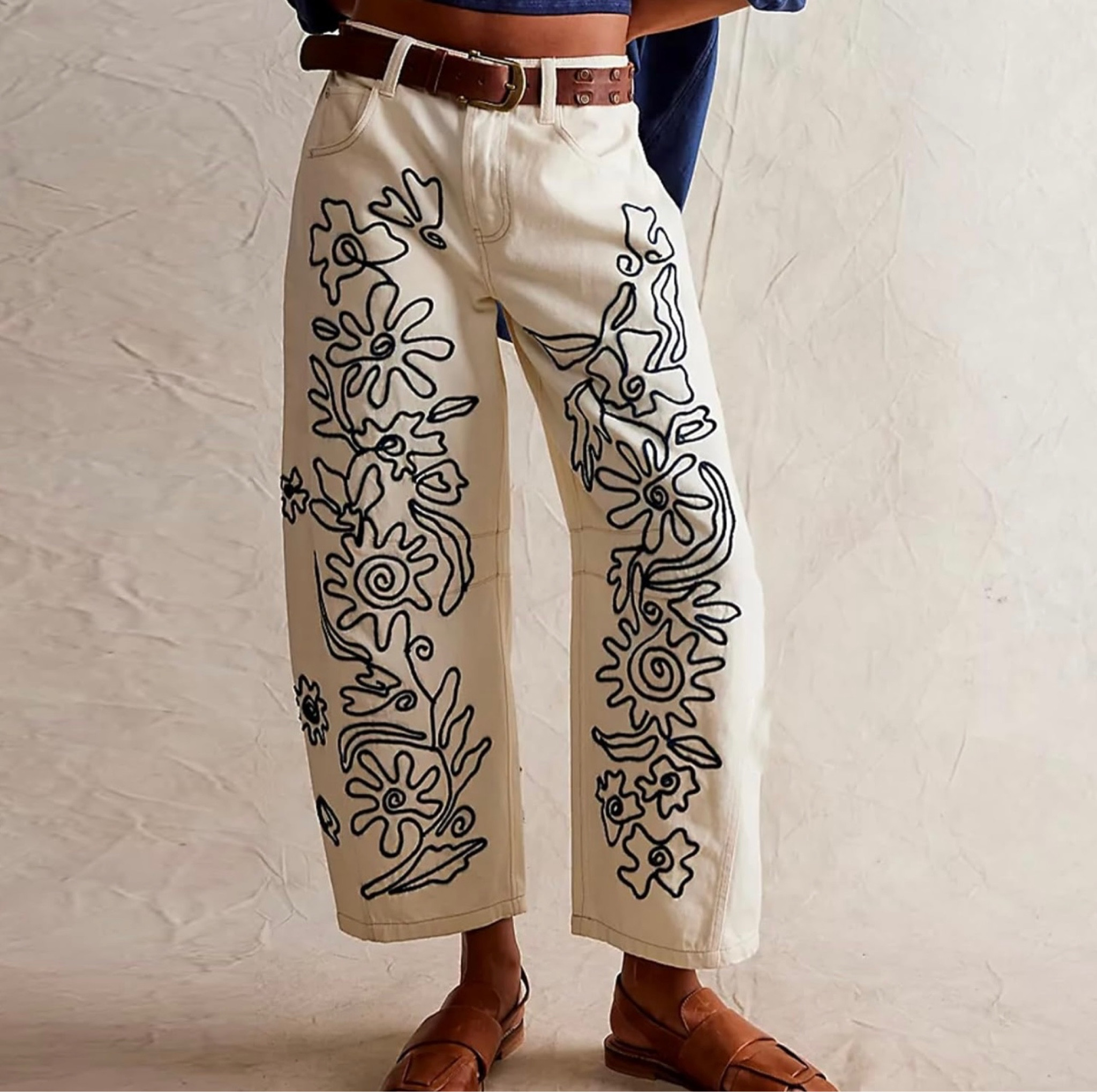 Amazon boho jeans #boho #amazon 

#LTKSeasonal #LTKfindsunder50 #LTKstyletip