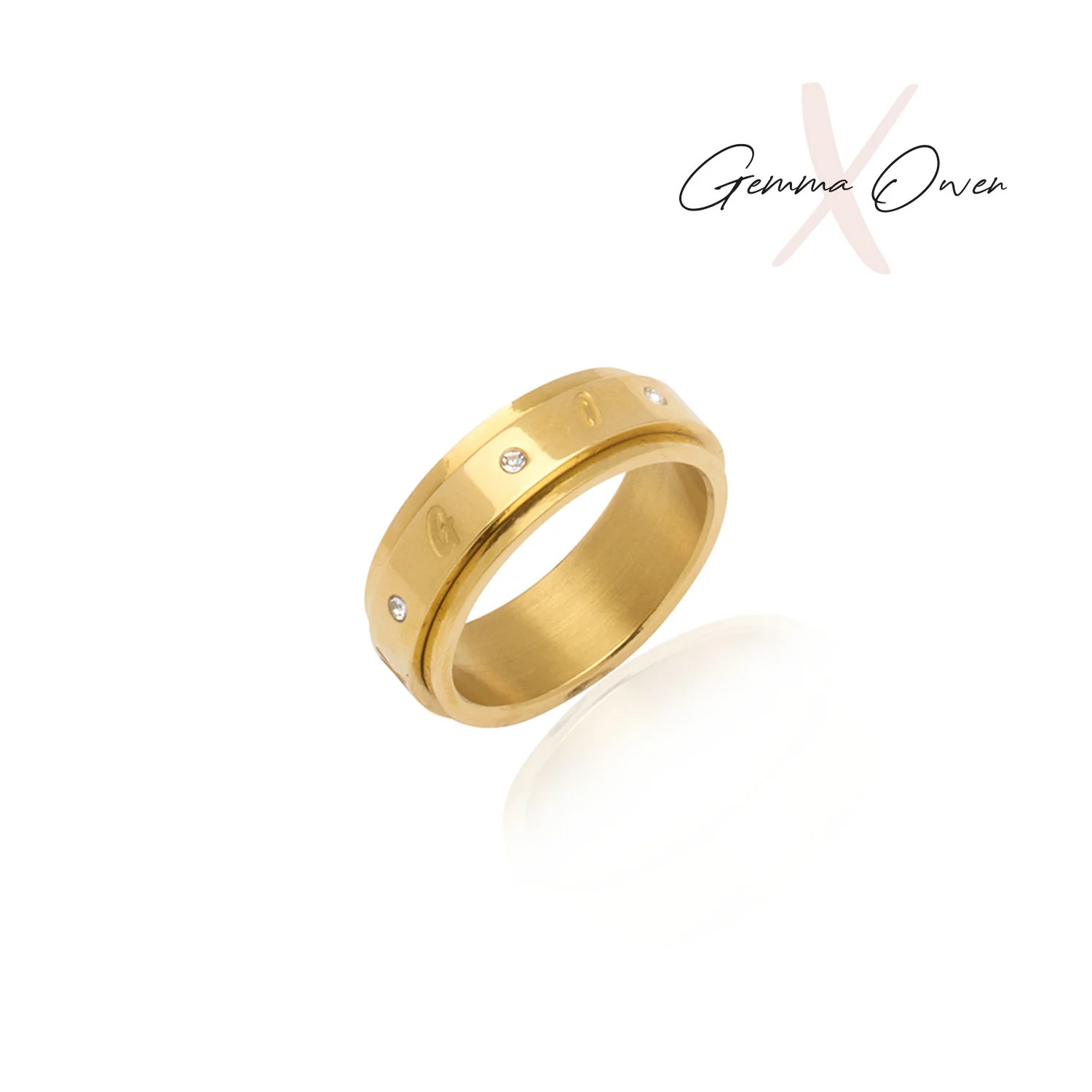Gemma Owen GXO Fidget Ring (Gold) | Abbott Lyon