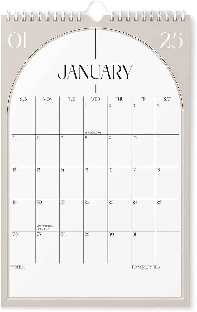 Calendar 2025 - Vertical 11x17 2025 Wall Calendar Runs Until June 2026 - Easy Planning with the A... | Amazon (US)