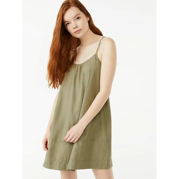 Free Assembly Women's Strappy Swing Dress | Walmart (US)