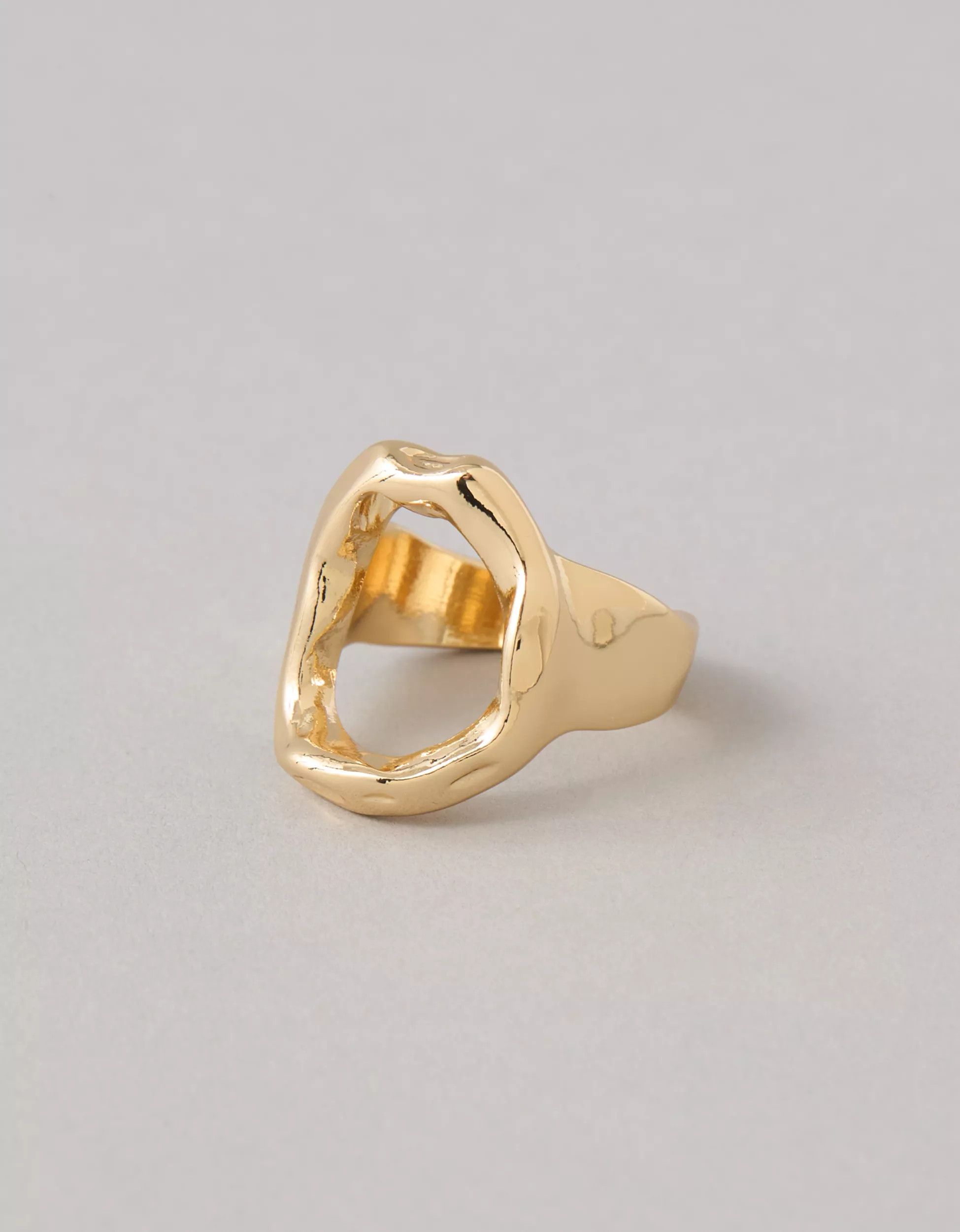 AEO Hammered Oval Ring | American Eagle Outfitters (US & CA)