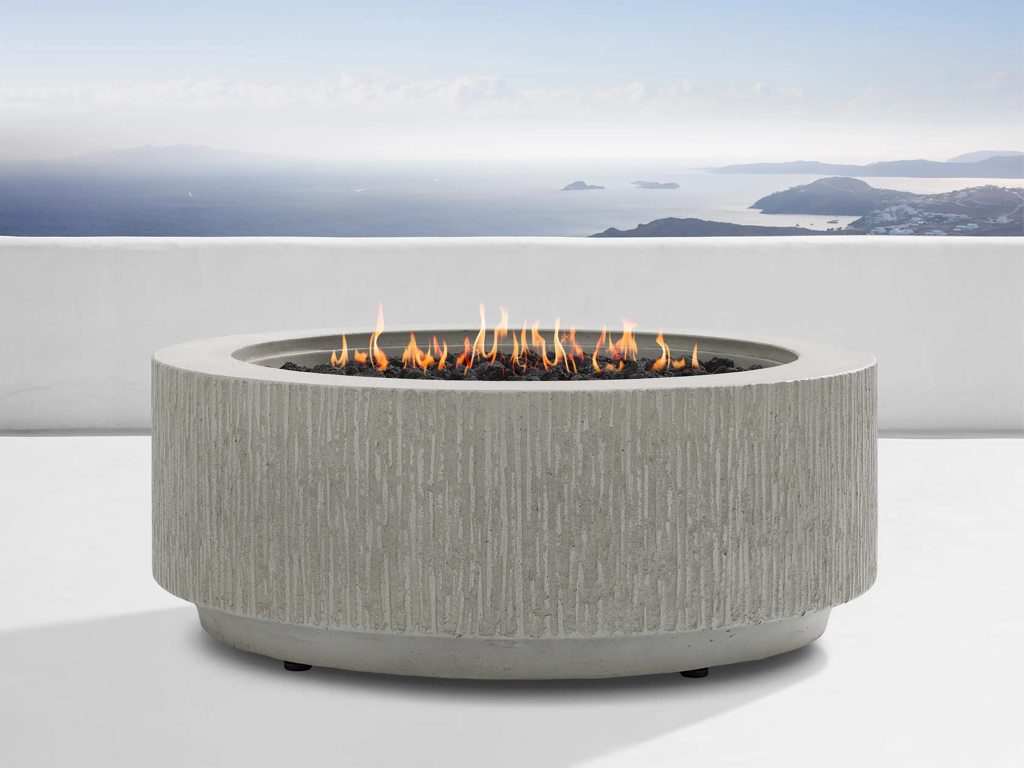 Wilmar Round Natural Gas Fire Pit | Arhaus