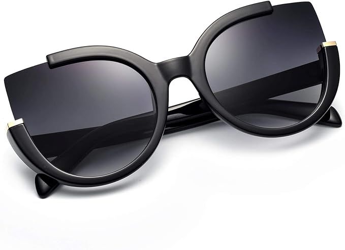 Mosanana Oversized Cat Eye Sunglasses for Women Fashion Retro Style MS51807 | Amazon (US)