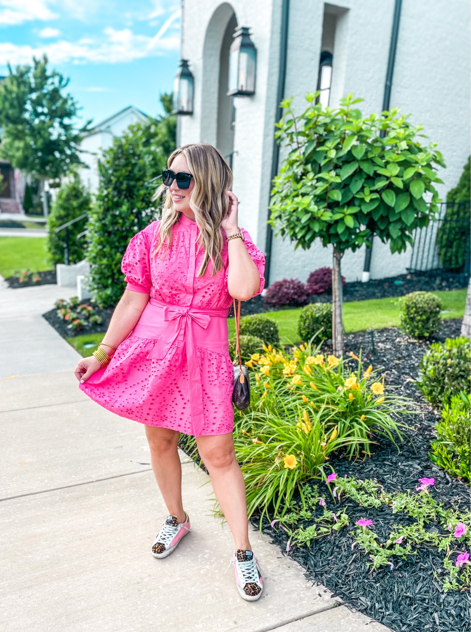 This darling Walmart eyelet dress looks and feels like a boutique find! Under $40 and selling fast! 🩷🩷 Wearing size Small for size reference !

#LTKFind #LTKunder50 #LTKSeasonal