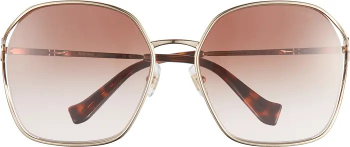 Miu Miu 60mm Gradient Round Sunglasses | Nordstrom | Nordstrom