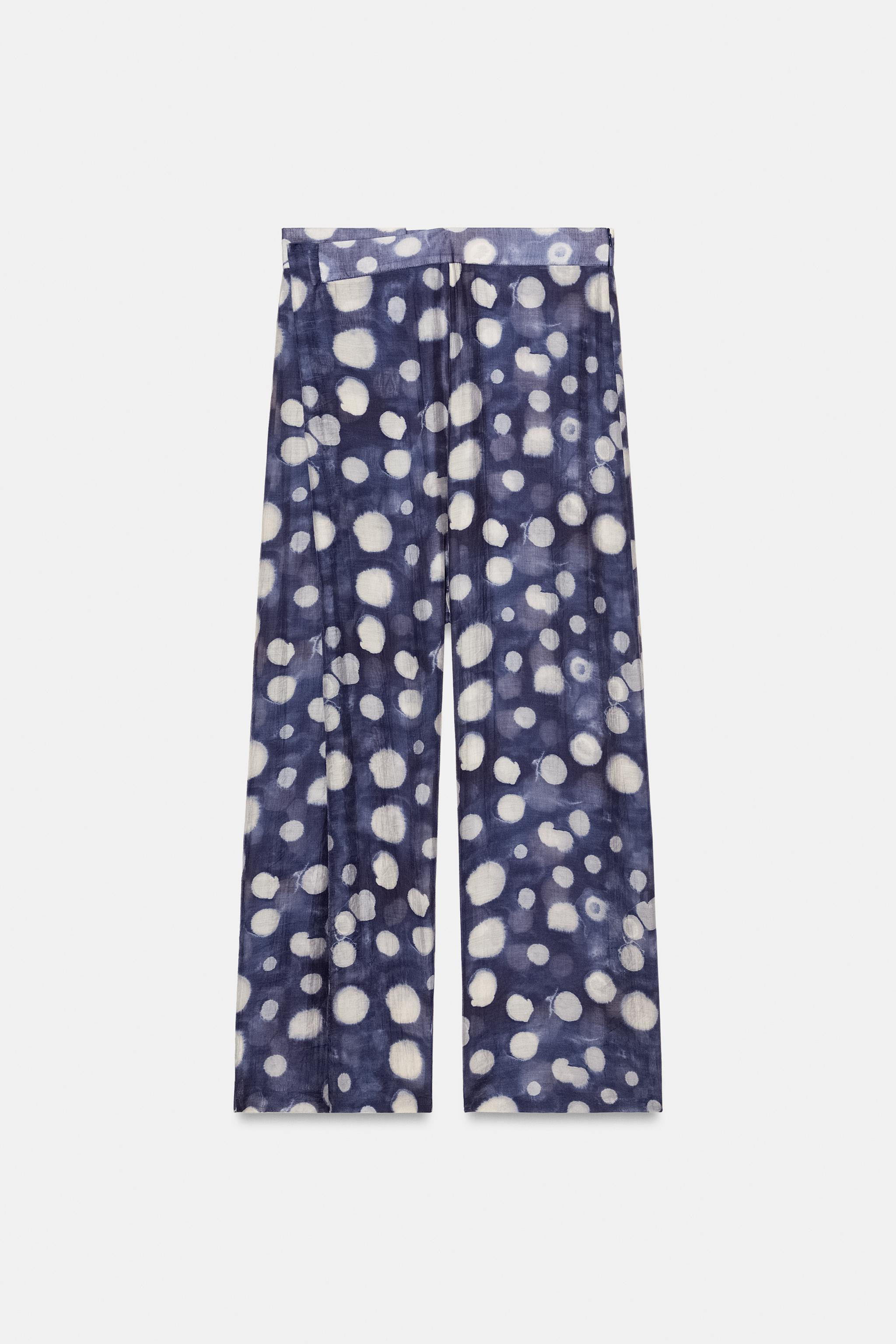 ZW COLLECTION POLKA DOT PANTS | Zara US