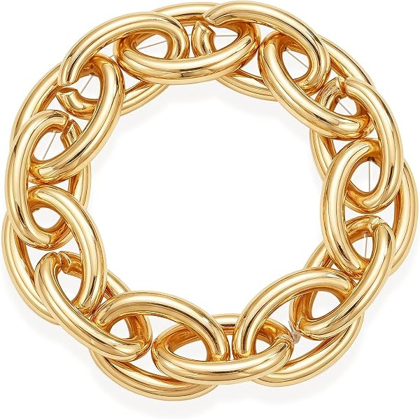 Bold Chunky Link Chains Stretch Bracelet | Amazon (US)