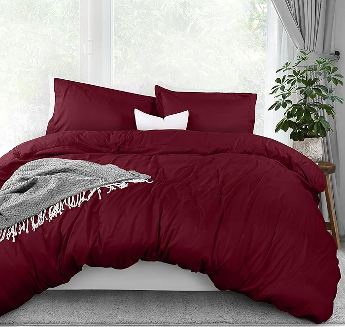 Utopia Bedding Queen Duvet Cover Set - 1 Duvet Cover with 2 Pillow Shams - 3 Pieces Comforter Cov... | Amazon (CA)