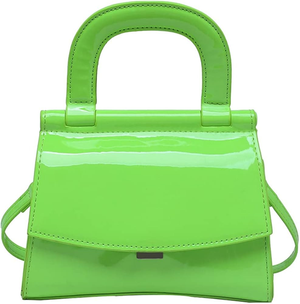 Tngan Women PU Evening Clutch Patent Leather Handbag Fashion Candy Color Shoulder Bag Crossbody | Amazon (US)