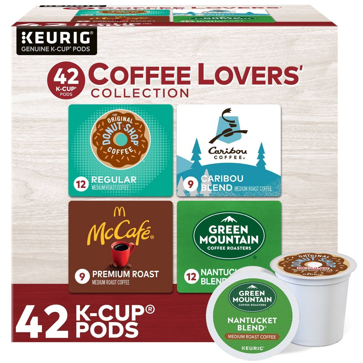 Keurig Coffee Lovers' Collection Keurig K-Cup Coffee Pods Variety Pack Medium Roast - 42ct | Target