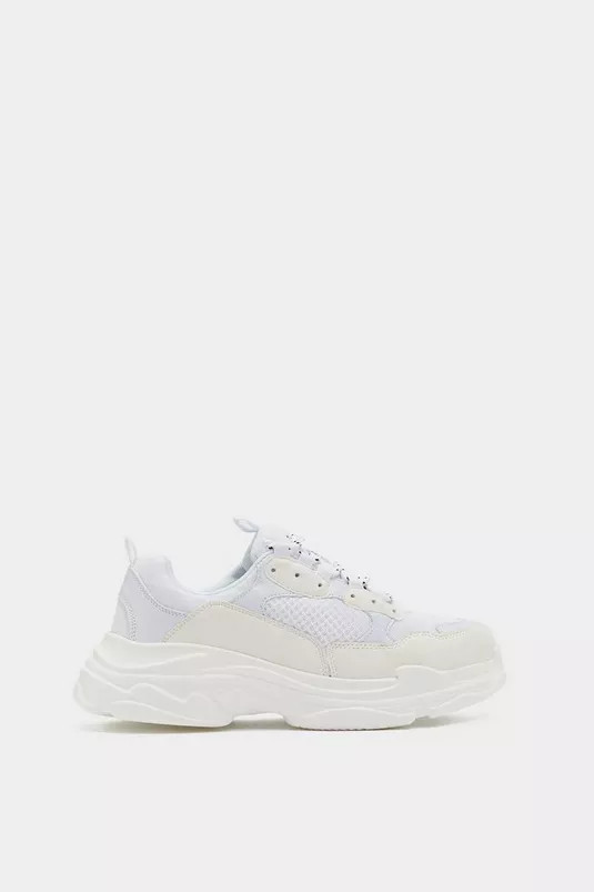 Lace Up Chunky Mesh Sneakers | Nasty Gal (US)