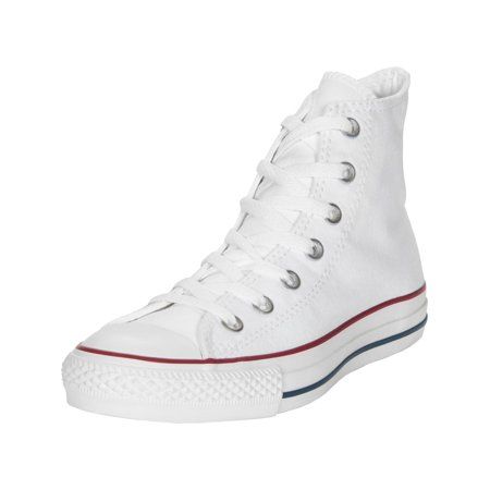 Converse Women s All Star Hi Optical White High-Top Leather Fashion Sneaker - 10M | Walmart (US)