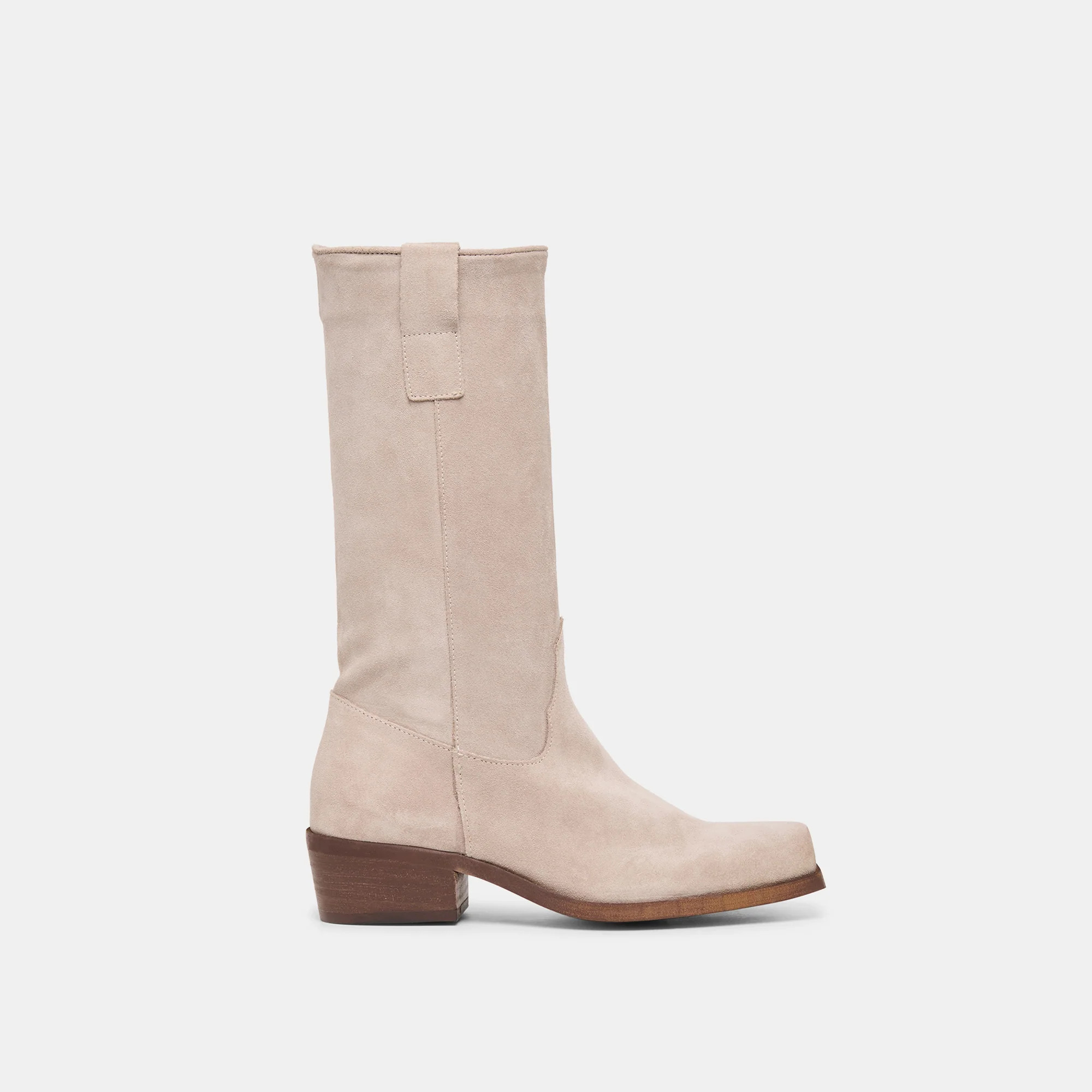Romie Boots Lt Taupe Suede | DolceVita.com
