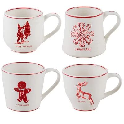 Holiday Mugs 4 Piece Coffee Mug Set (Set of 4) Molly Hatch | Wayfair North America