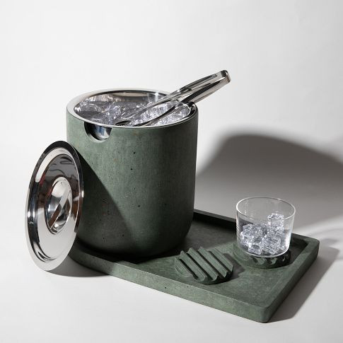 Terrazzo Ice Bucket & Tray | West Elm CA