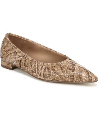 Sam Edelman Women's Essex Ballerina Slip-On Flats - Amber Gold Leather | Macy's