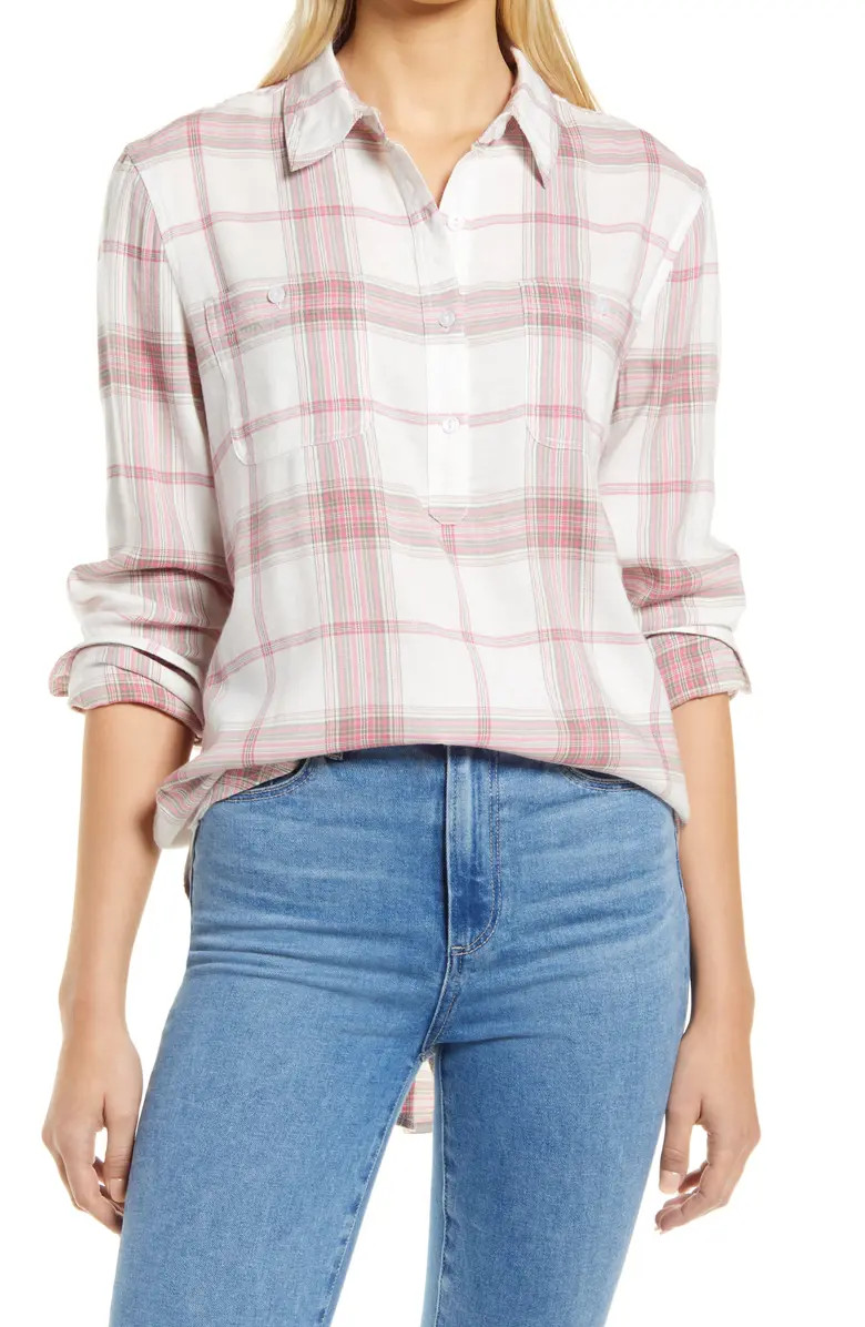 Plaid Popover Tunic | Nordstrom