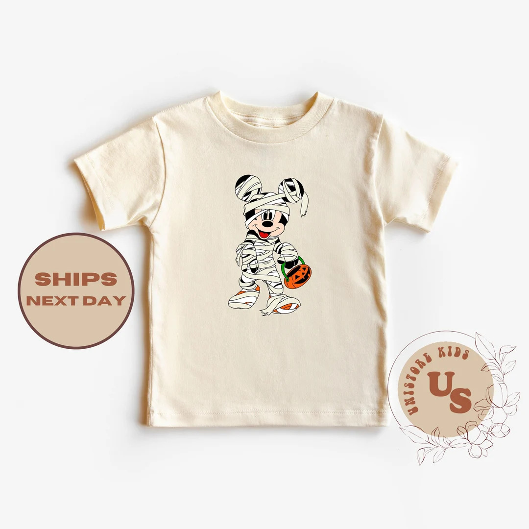 Mickey Halloween Toddler T-Shirt, Mickey Mummy Baby Bodysuit, Mickey Kids Shirt, Halloween Kids G... | Etsy (US)