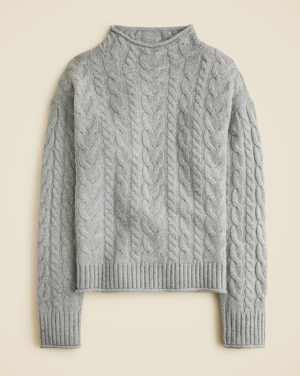 Cashmere cable-knit 2025 Rollneck™ sweater | J. Crew US