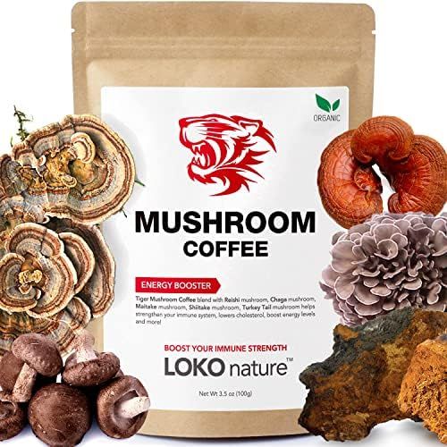Tiger 5 Mushroom Coffee- Organic Superfood Mushroom Coffee with 100% Arabica, 30 servings, Powerful  | Amazon (US)