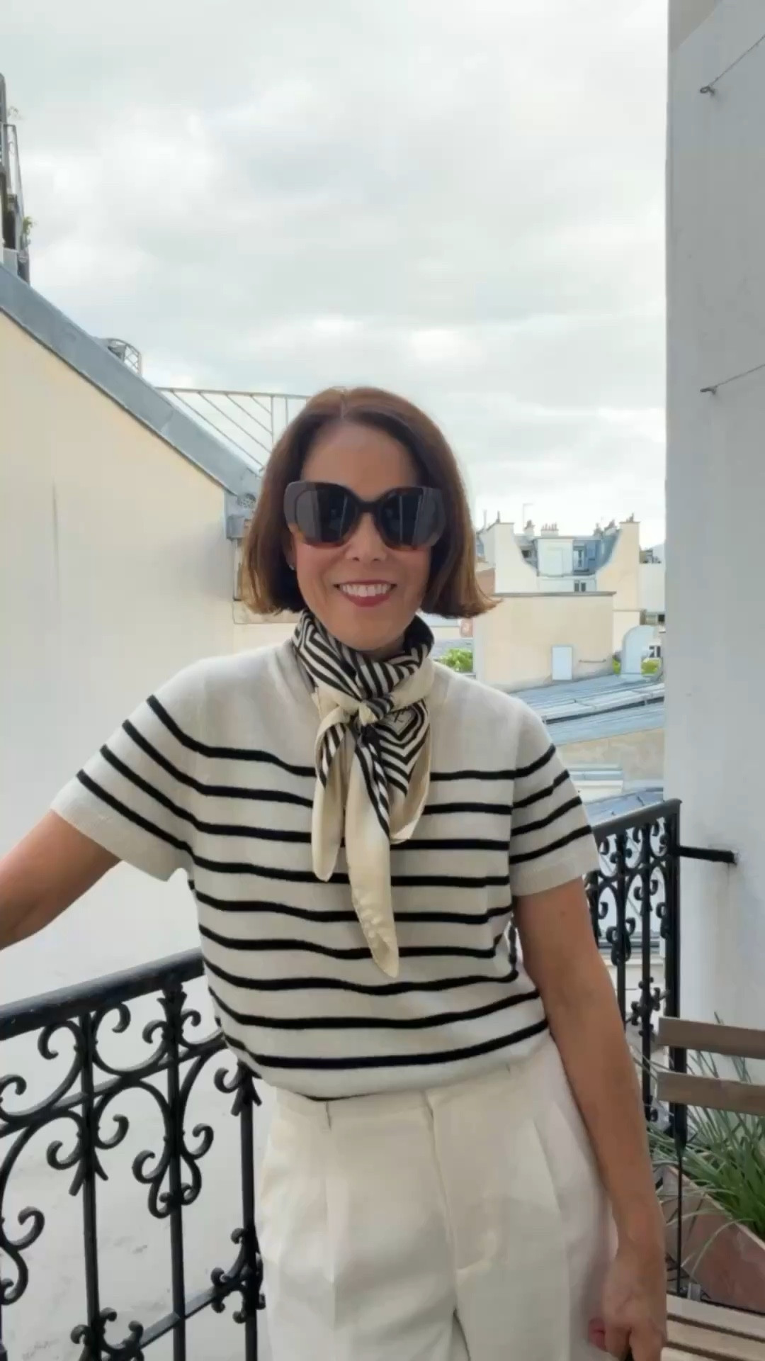 Paris outfit! I ordered this tee one size up so it fits more relaxed. I am wearing large here. 

#LTKTravel #LTKootd #LTKSeasonal