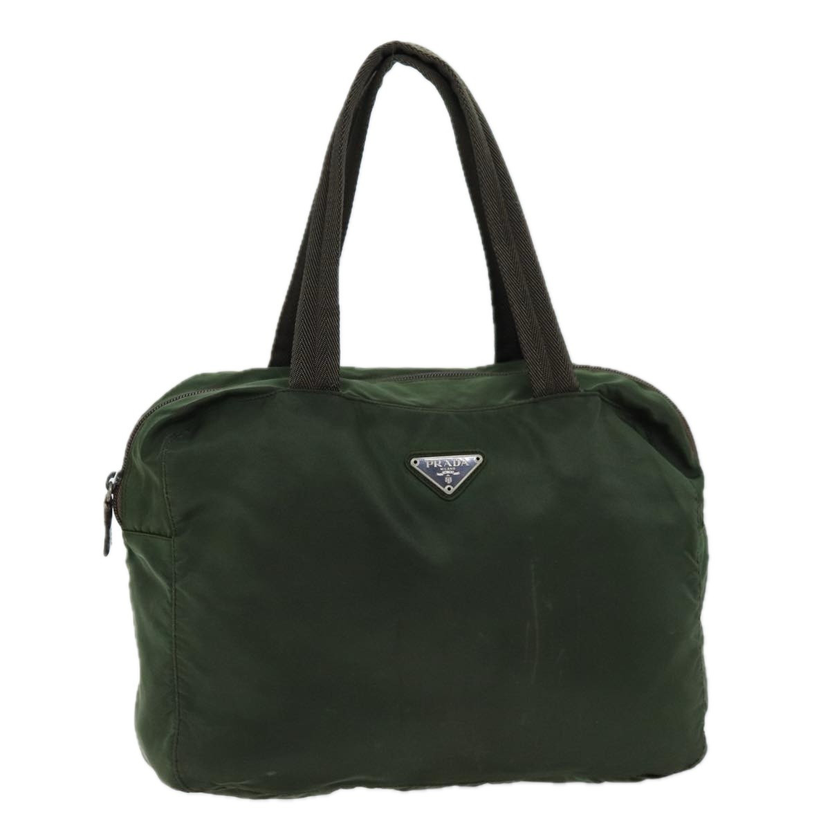 PRADA Hand Bag Nylon Khaki Auth ac2986 | eBay US