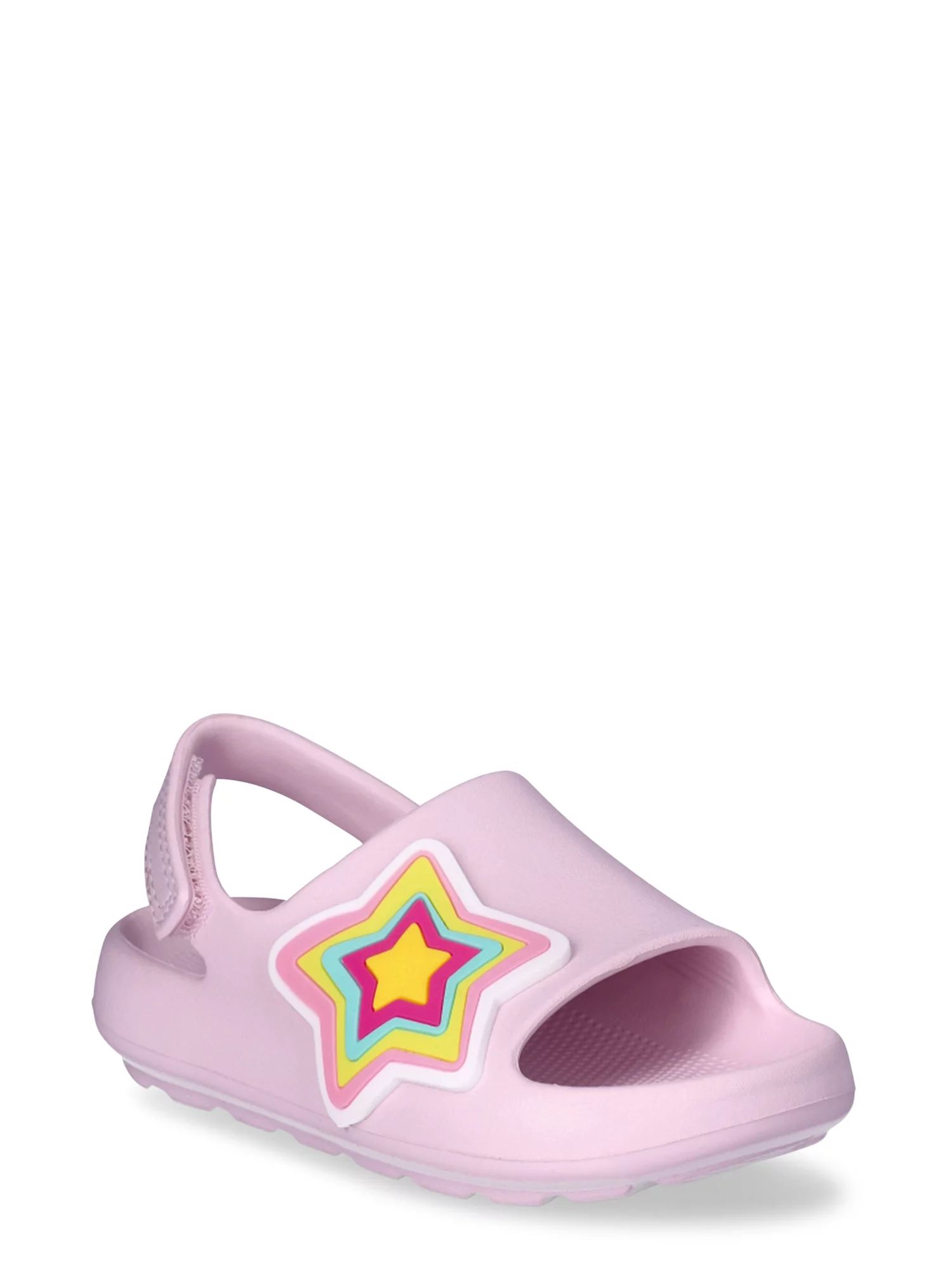 Wonder Nation Toddler Girls EVA Icon Slide Sandals, Sizes 5/6-11/12 | Walmart (US)