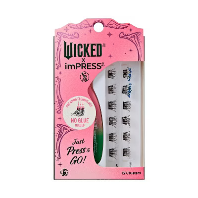 KISS Products Wicked X imPRESS Press-On Self Adhesive False Eyelashes - Ozspresso - 12ct | Target