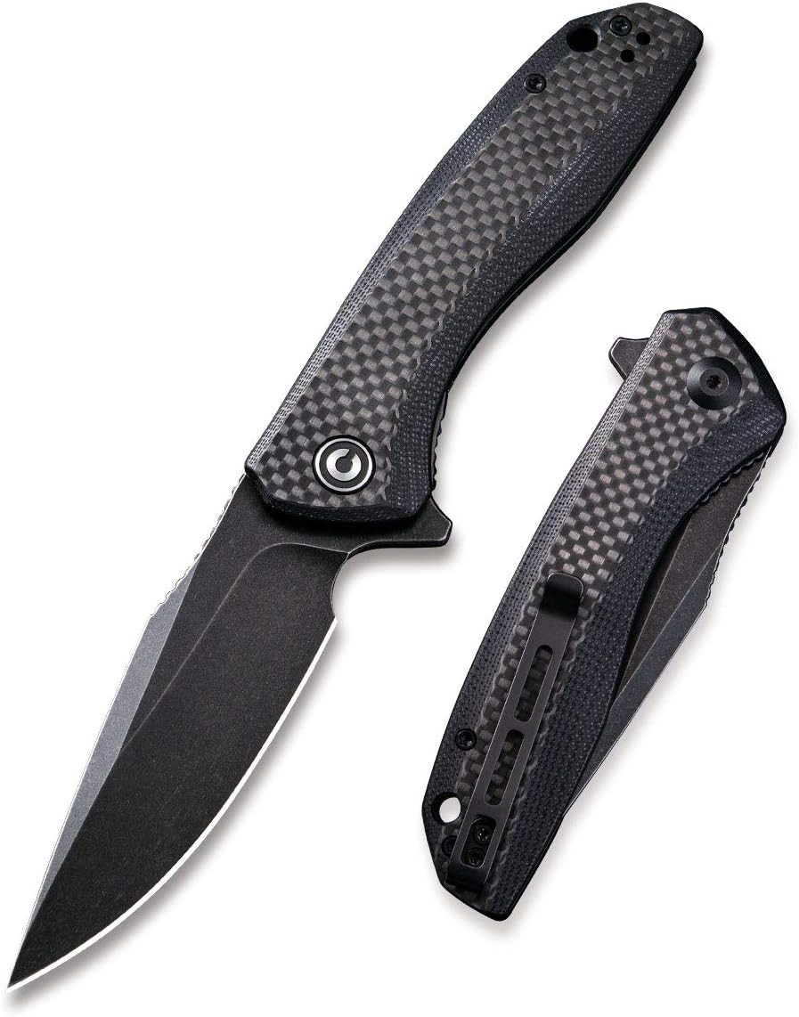 CIVIVI Baklash Folding Pocket Knife, 3.5" Blade,G10 Handle with Carbon Fiber Overlay, Liner Lock,... | Amazon (US)