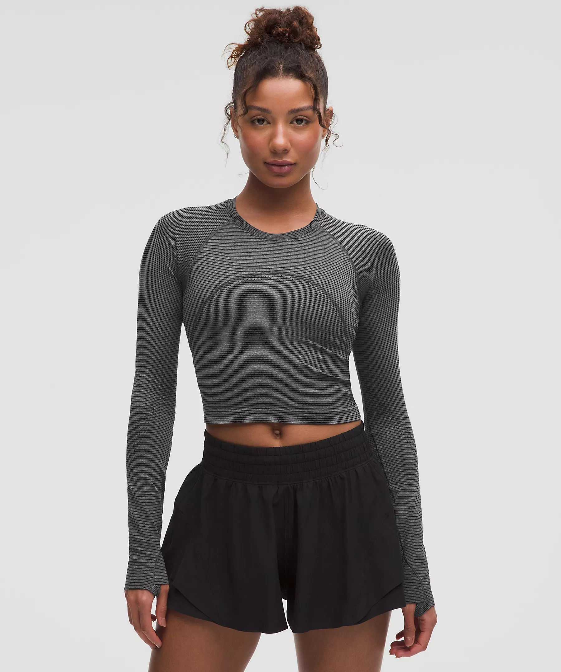 Swiftly Tech Cropped Long-Sleeve Shirt 2.0 | Women's Long Sleeve Shirts | lululemon | Lululemon (US)